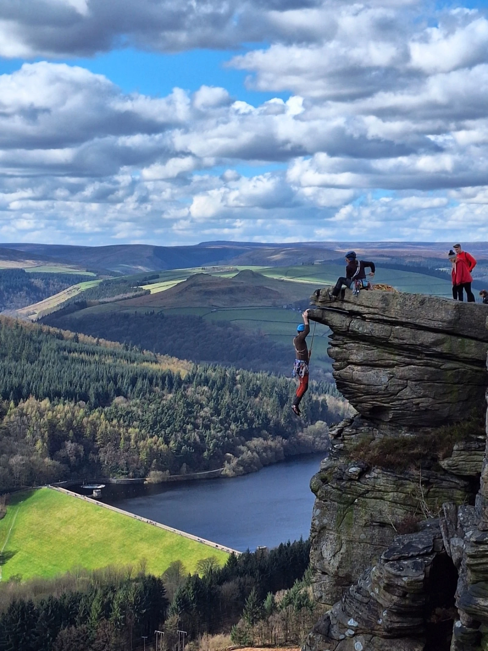 People making use of the land
