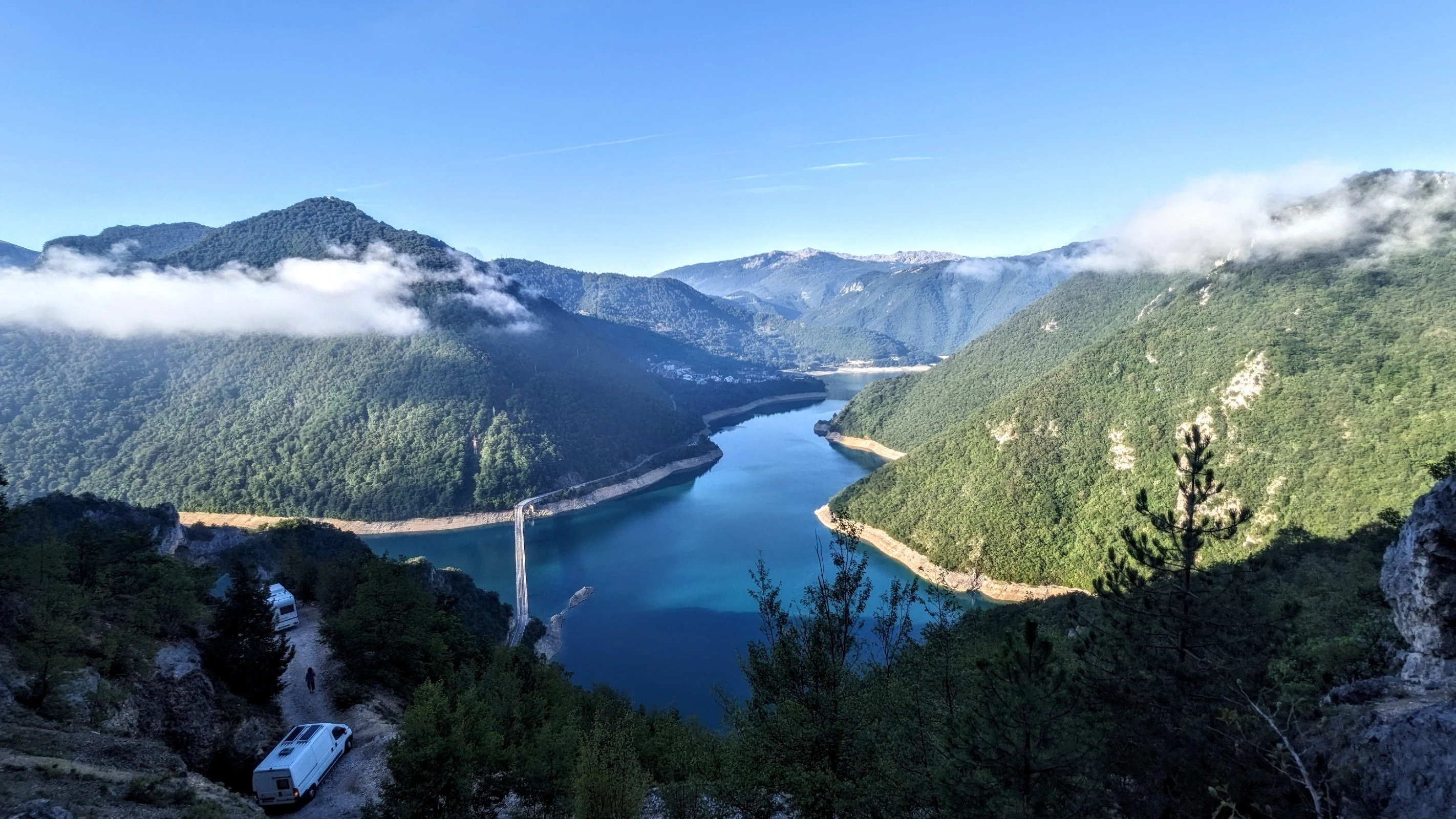 First sighting of Lake Piva