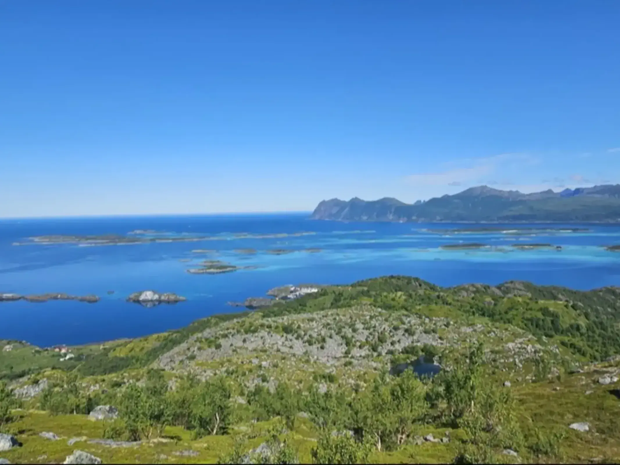 A view from the top of Senja